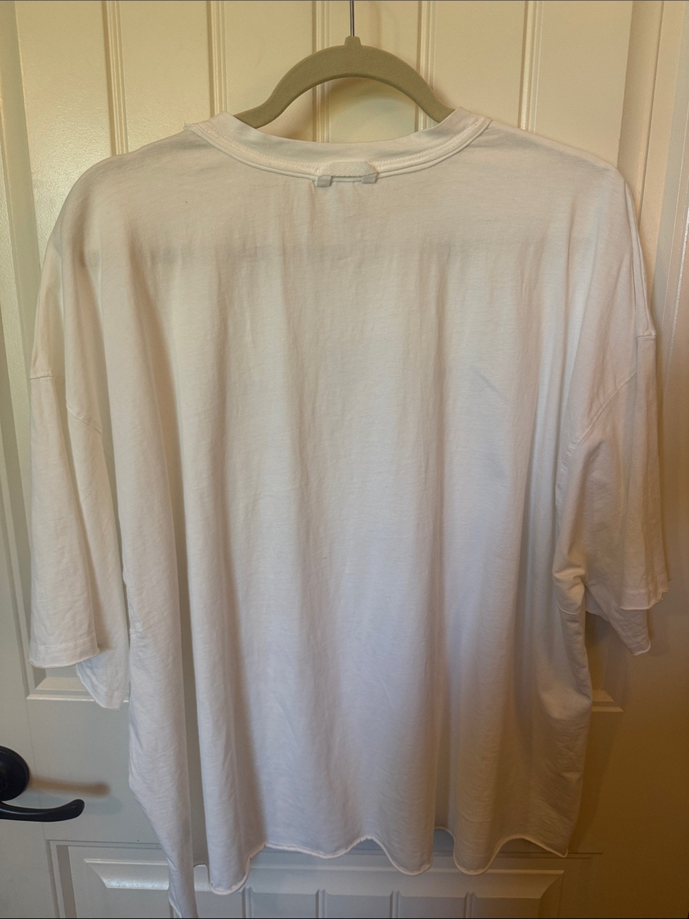 Chic Soul White Short Sleeve Top with Blue Bow & Pink Heart Duck Print - Picture 7 of 7